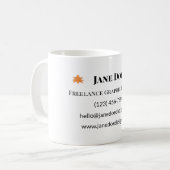 カスタムプロフェッショナルまたは個人カー連絡ド コーヒーマグカップ (正面左)