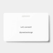 カスタムプロフェッショナルまたは個人カー連絡ド バッジ (裏面)