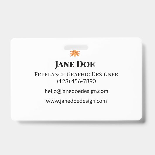 カスタムプロフェッショナルまたは個人カー連絡ド バッジ (表面)