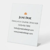 カスタムプロフェッショナルまたは個人カー連絡ド 台座サイン (正面)