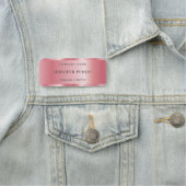 カスタムプロフェッショナルエレガントテンプレートバラ金ゴールド 名札 (インサイチュ)