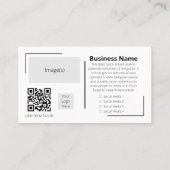 カスタムプロフェッショナルエレガント名刺 名刺 (裏面)