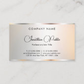 カスタムプロフェッショナルエレガント金ゴールドルックテンプレート 名刺 (裏面)