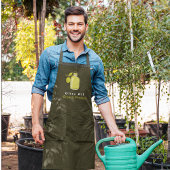 カスタムプロフェッショナルオオーガニックリーブ油セージグリーン エプロン