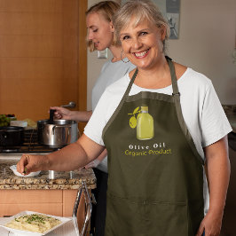 カスタムプロフェッショナルオオーガニックリーブ油セージグリーン エプロン