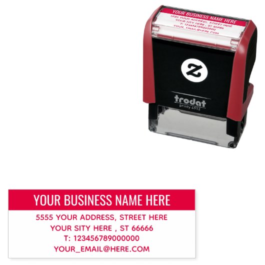 カスタムプロフェッショナルカラーアドレススタンプテンプレート セルフインキングスタンプ (インサイチュ)