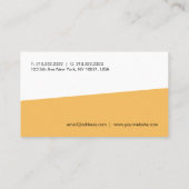 カスタムプロフェッショナルシンプルテンプレートエレガント モダン 名刺 (裏面)