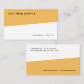 カスタムプロフェッショナルシンプルテンプレートエレガント モダン 名刺 (正面/裏面)