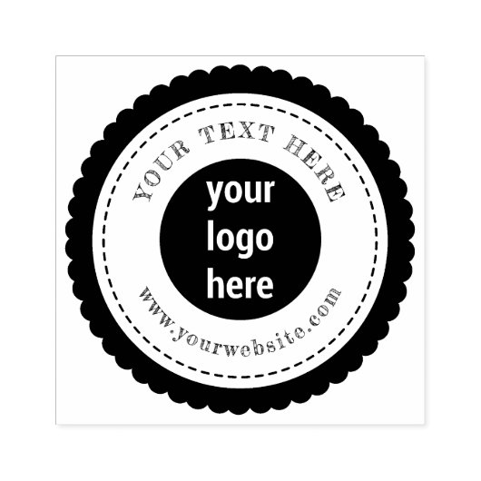 カスタムプロフェッショナルビジネスロゴ&素朴文字 ラバースタンプ (インプリント)