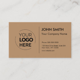 カスタムプロフェッショナルミニマルモダンリストブラウン 名刺