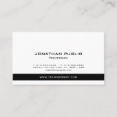 カスタムプロフェッショナルモダンエレガントシンプルテンプレート 名刺 (正面)