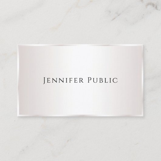 カスタムプロフェッショナルモダンエレガントテンプレート 名刺 (正面)