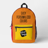 カスタムプロフェッショナルモダンロゴの追加 プリントバックパック (正面)