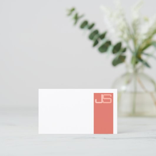 カスタムプロフェッショナルモノグモダンエレガントラムブシン 名刺 (スタンド正面)