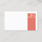 カスタムプロフェッショナルモノグモダンエレガントラムブシン 名刺 (正面)