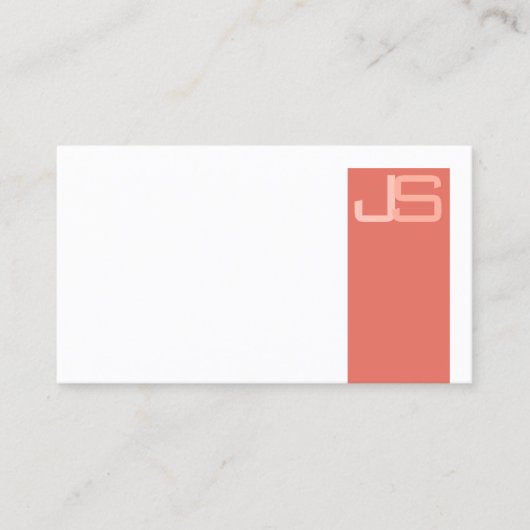 カスタムプロフェッショナルモノグモダンエレガントラムブシン 名刺 (正面)