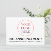 カスタムプロフェッショナルロゴ – 最小注文なし 案内状 (スタンド正面)