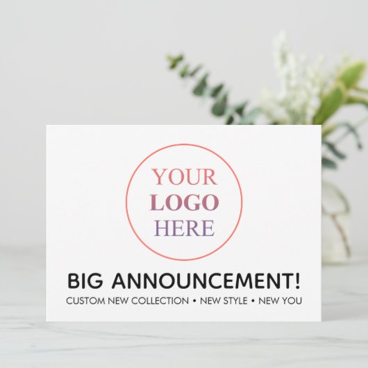 カスタムプロフェッショナルロゴ – 最小注文なし 案内状 (スタンド正面)