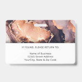 カスタムプロフェッショナル企業の社員の写真名 バッジ (裏面)