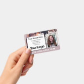 カスタムプロフェッショナル企業の社員の写真名 バッジ (手持ち)