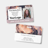 カスタムプロフェッショナル企業の社員の写真名 バッジ (正面＆裏面)