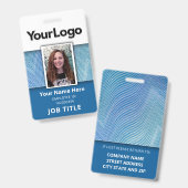 カスタムプロフェッショナル企業の社員の写真名 バッジ (正面＆裏面)