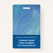 カスタムプロフェッショナル企業の社員の写真名 バッジ (裏面)