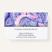 カスタムプロフェッショナル企業の社員の写真名 バッジ (裏面)