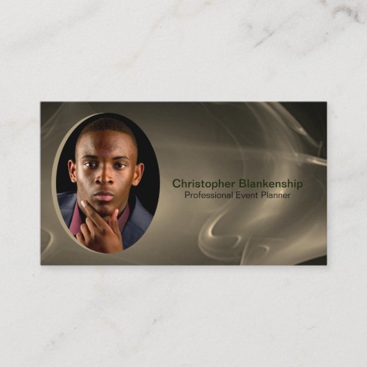 カスタムプロフェッショナル写真任意の職業 名刺 (正面)