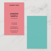 カスタムプロフェッショナル垂直モダンテンプレート上 名刺 (正面/裏面)