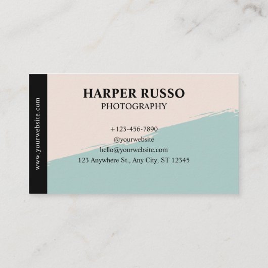 カスタムプロフェッショナル撮影 名刺 (裏面)