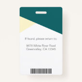 カスタムプロフェッショナルID従業員の写企業の真 バッジ (裏面)