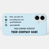 カスタムプロモビジネスロゴProカードケース Case-Mate iPhoneケース (裏面 (横))