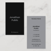 カスタムプロモモダンエレガントテンプレート 名刺 (正面/裏面)