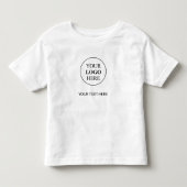 カスタムプロモーションロゴ - 最低注文数なし トドラーTシャツ (正面)