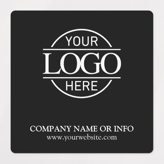 カスタムプロモーション黒い会社のビジネスロゴ ラベル (デザイン1)
