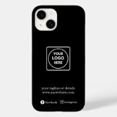 カスタムプロモーション ビジネス ロゴ iPhone カバー (裏面)