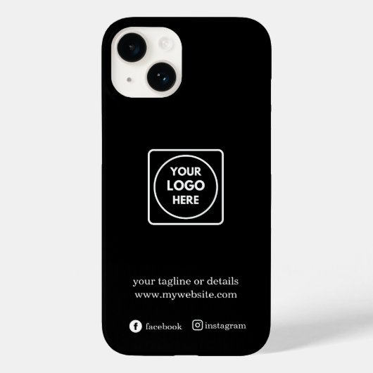 カスタムプロモーション ビジネス ロゴ iPhone カバー (裏面)