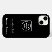 カスタムプロモーション ビジネス ロゴ iPhone カバー (裏面 (横))