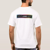カスタムプロモーションTシャツ - 裏面にロゴ Tシャツ (裏面)