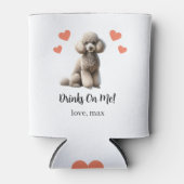 カスタムプードル結婚ペットクーラーボックス 缶クーラー (正面)