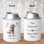 カスタムプードル結婚ペットクーラーボックス 缶クーラー