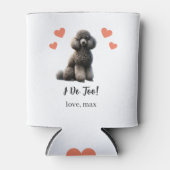 カスタムプードル結婚ペットクーラーボックス 缶クーラー (正面)