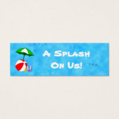 カスタムプールパーティーイベントドリンクチケット (正面)