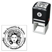 カスタムヘアアクセサリー小事業ロゴ セルフインキングスタンプ (インサイチュ)