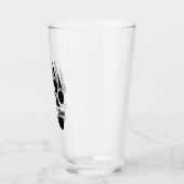 カスタムベアークロービールガラスタンブラー タンブラーグラス (左)