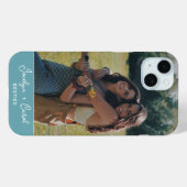 カスタムベストフレンドの写真(シーフォームブルー) Case-Mate iPhoneケース (裏面 (横))