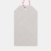 カスタムベビーの初めてのクリスマスギフトラベル ギフトタグ (裏面)