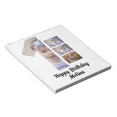 カスタムベビーの最初の誕生日4 Photo collage ノートパッド (アングル)