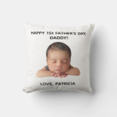 カスタムベビーの父の日フォトギフト クッション (正面)